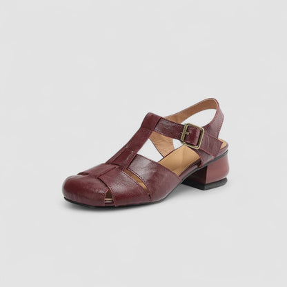 Silvia | Scarpe Mary Jane Retrò con Intagli