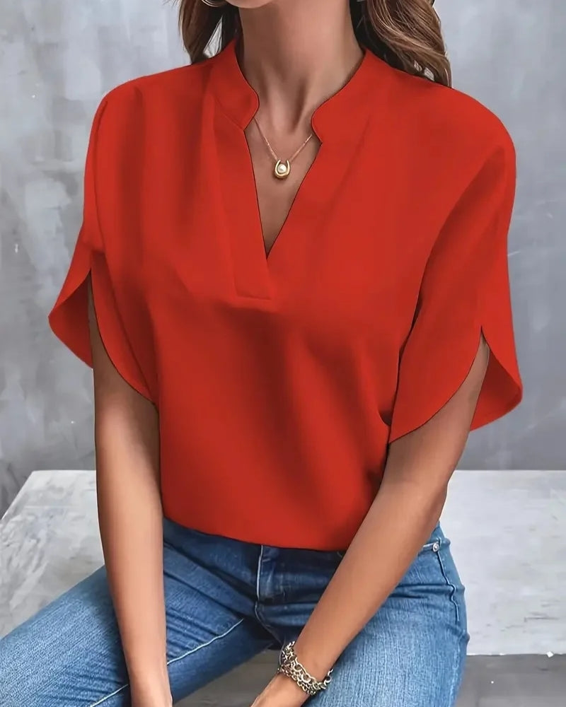 Daniela | Blusa Elegante Fluida con Scollo a V