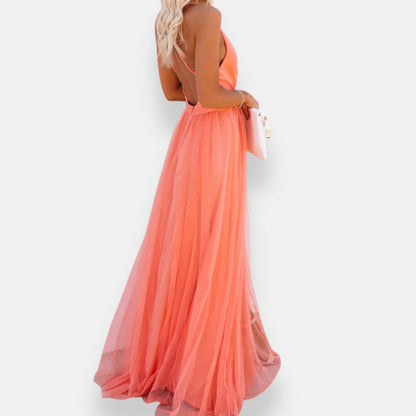 Carmela | Abito Lungo in Tulle