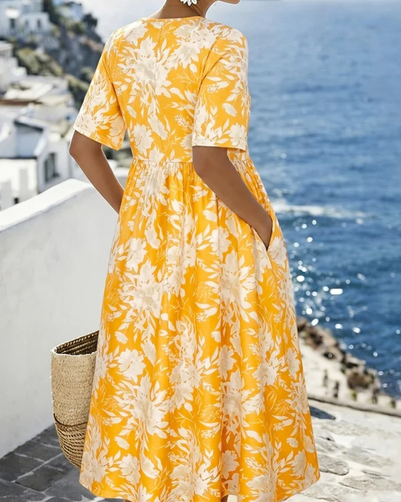 Irene | Abito Midi Boho d'Ispirazione Costiera