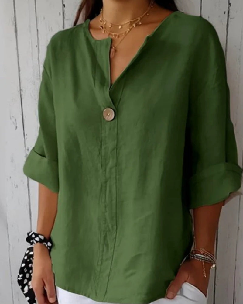 Valentina | Blusa Casual con Scollo a V