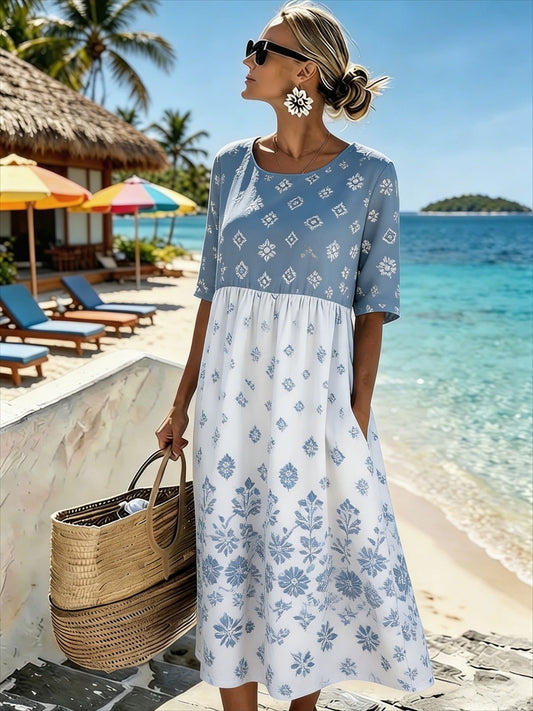 Gabriella | Abito Midi con Volant Eleganti