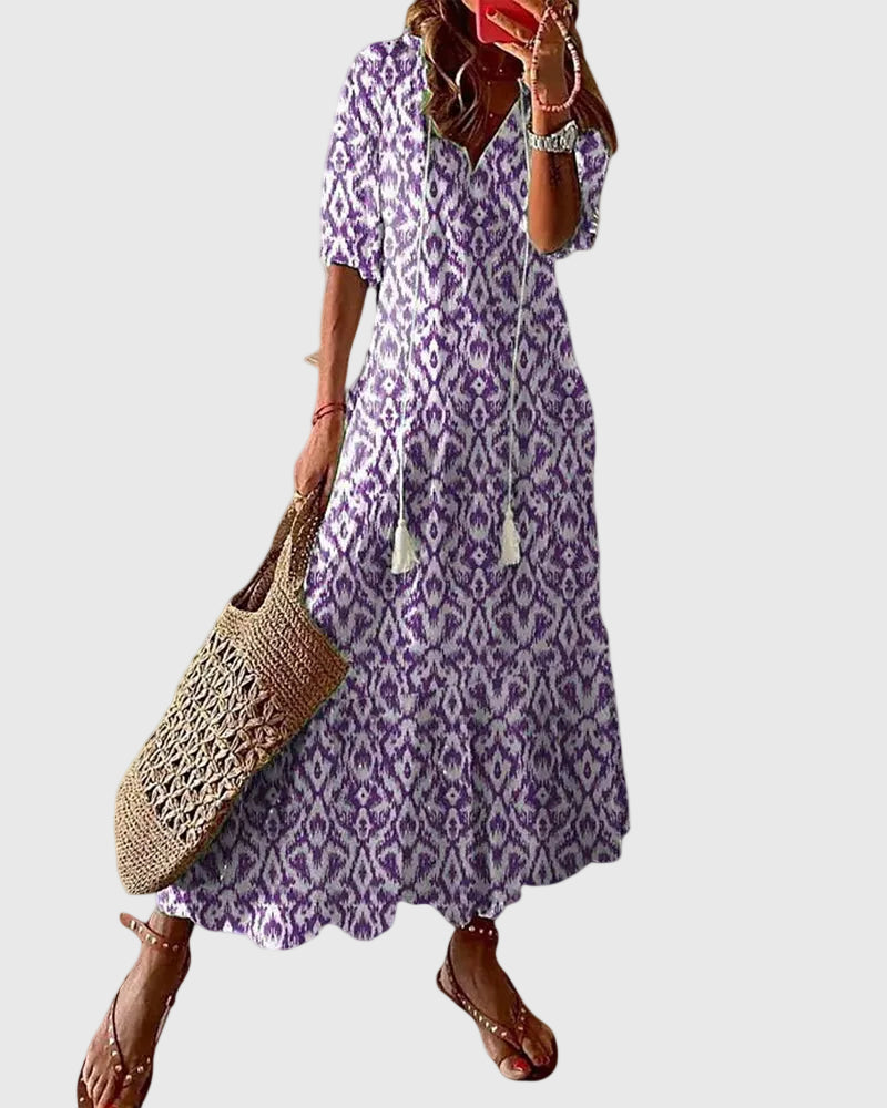 Greta | Abito Maxi Boho Vintage