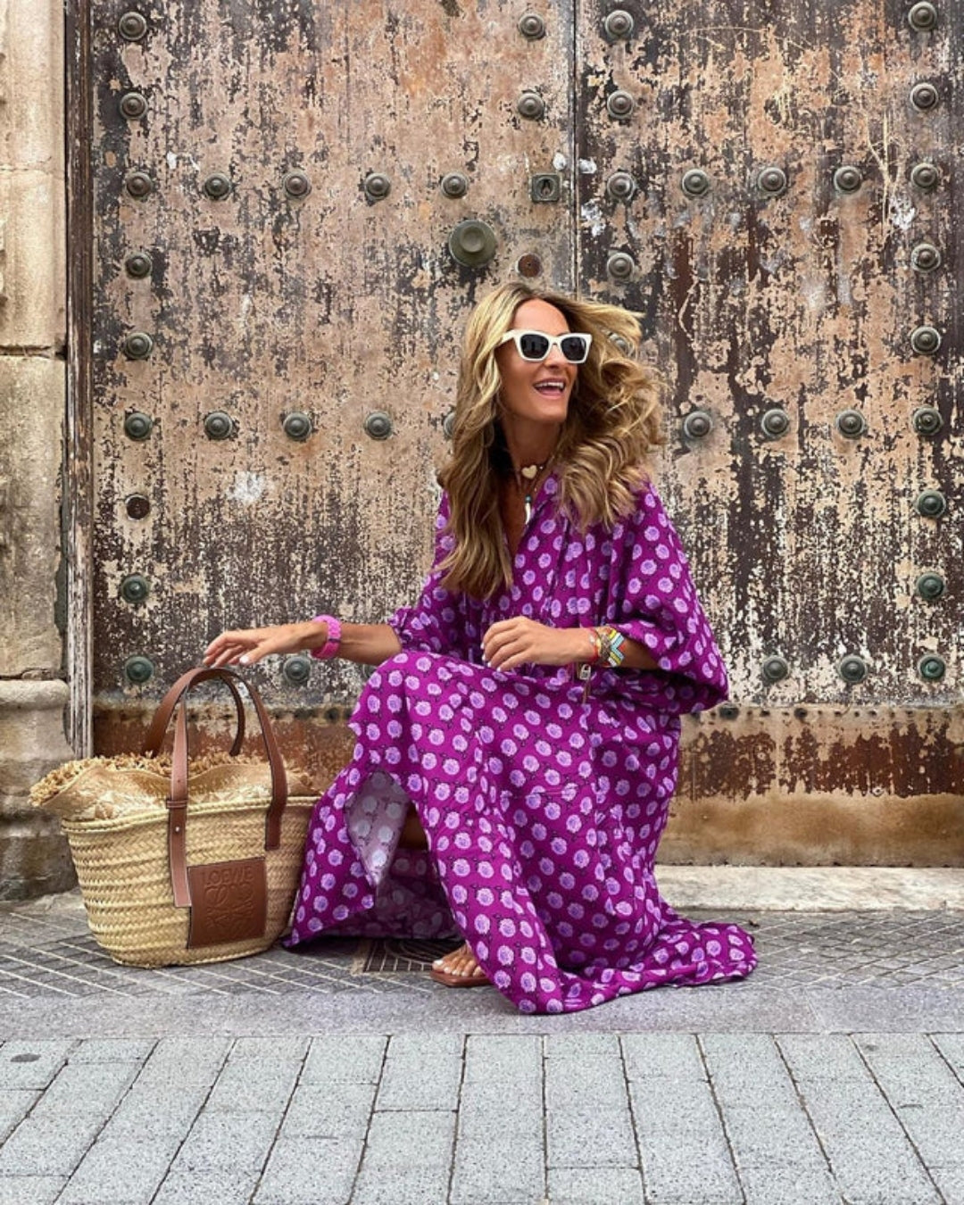 Azzurra | Vestito Lungo Boho
