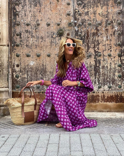 Azzurra | Vestito Lungo Boho
