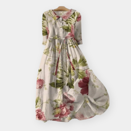 Natalina | Abito Midi Floreale Elegante