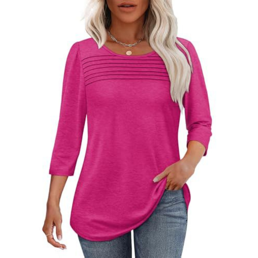 Simonetta | Top Casual con Piega Frontale