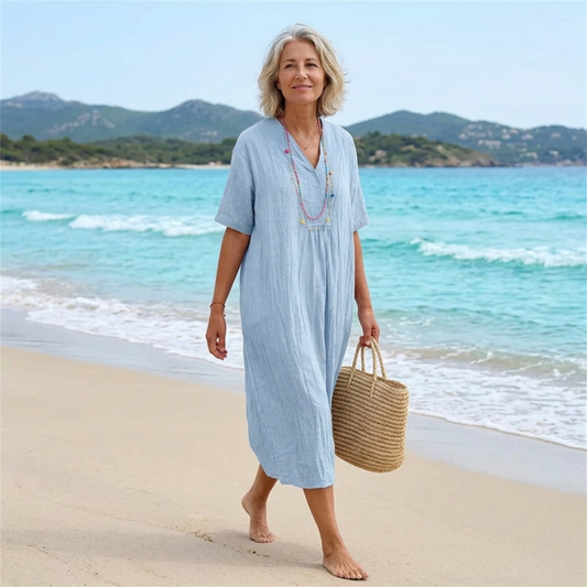 Caterina | Abito Maxi Morbido con Texture