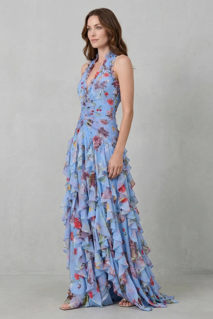 Melissa | Abito Lungo Elegante con Collo Halter