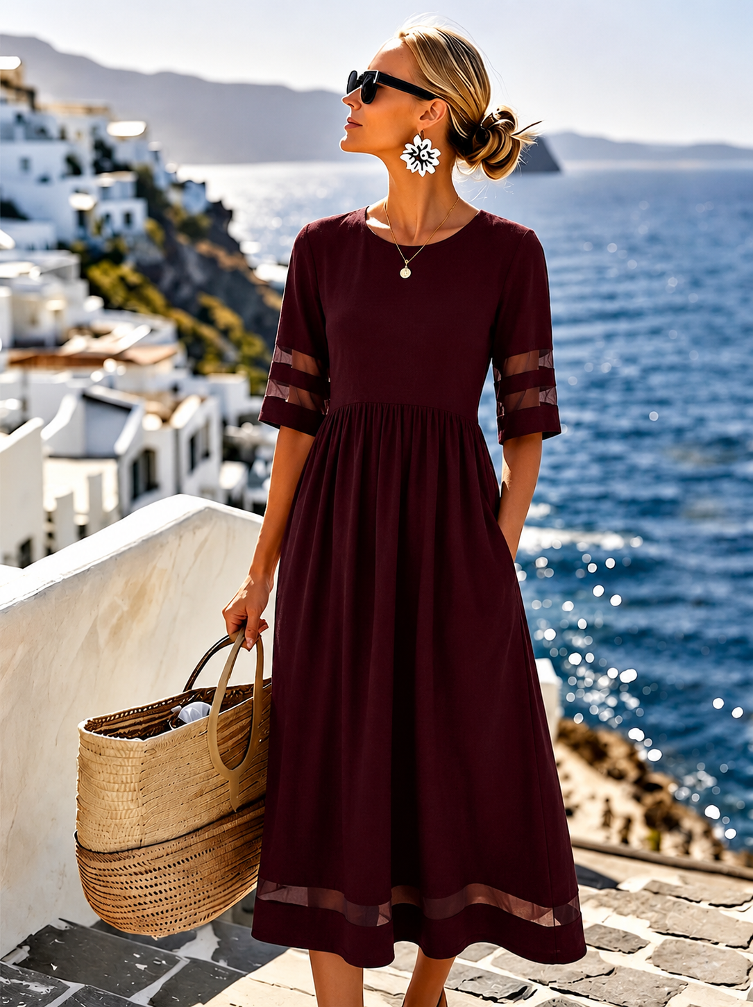 Emanuela | Abito Midi Fioritura Estiva