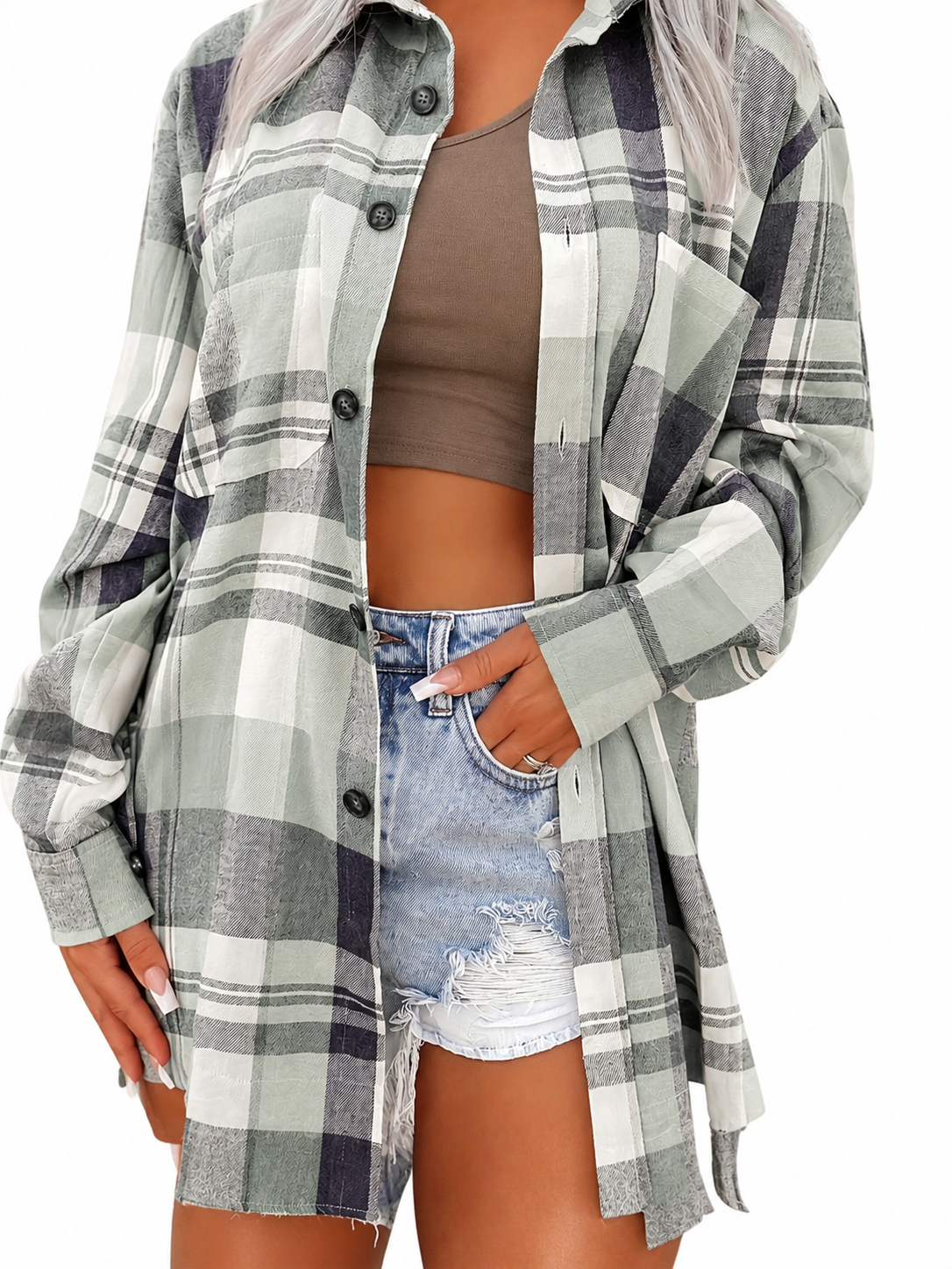 Gaia | Camicia Estiva a Maniche Lunghe da Donna