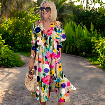 Raffaella | Elegante Abito Lungo dallo Stile Boho