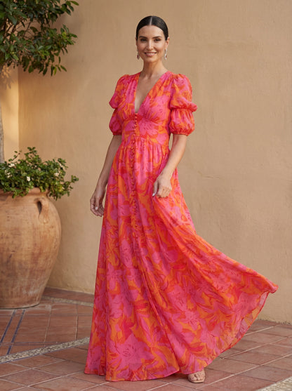 Gaia | Abito Elegante in Seta Essenziale