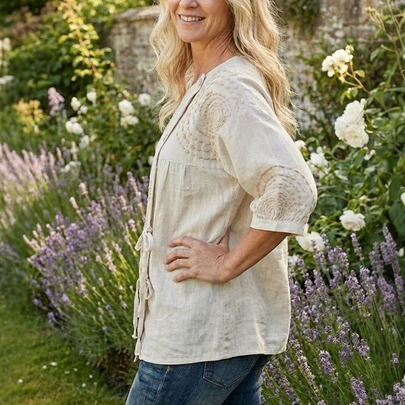 Flavia | Blusa Vintage Casual con Stampa