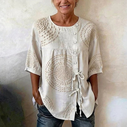 Flavia | Blusa Vintage Casual con Stampa