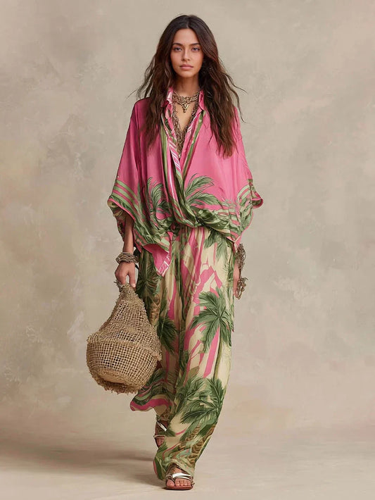 Patrizia | Completo Due Pezzi in Stile Kimono