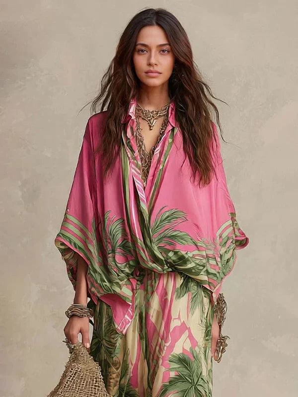Patrizia | Completo Due Pezzi in Stile Kimono