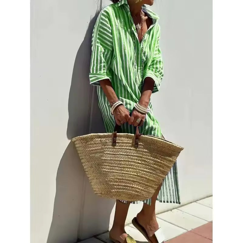 Clara | Abito Camicia a Righe