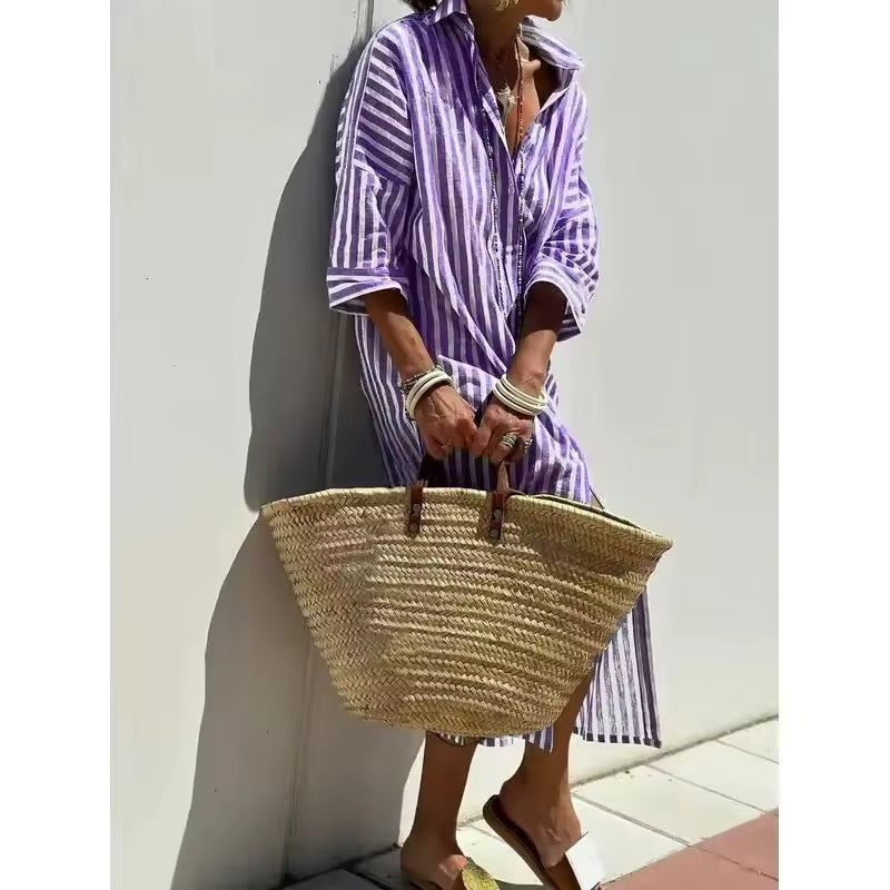 Clara | Abito Camicia a Righe