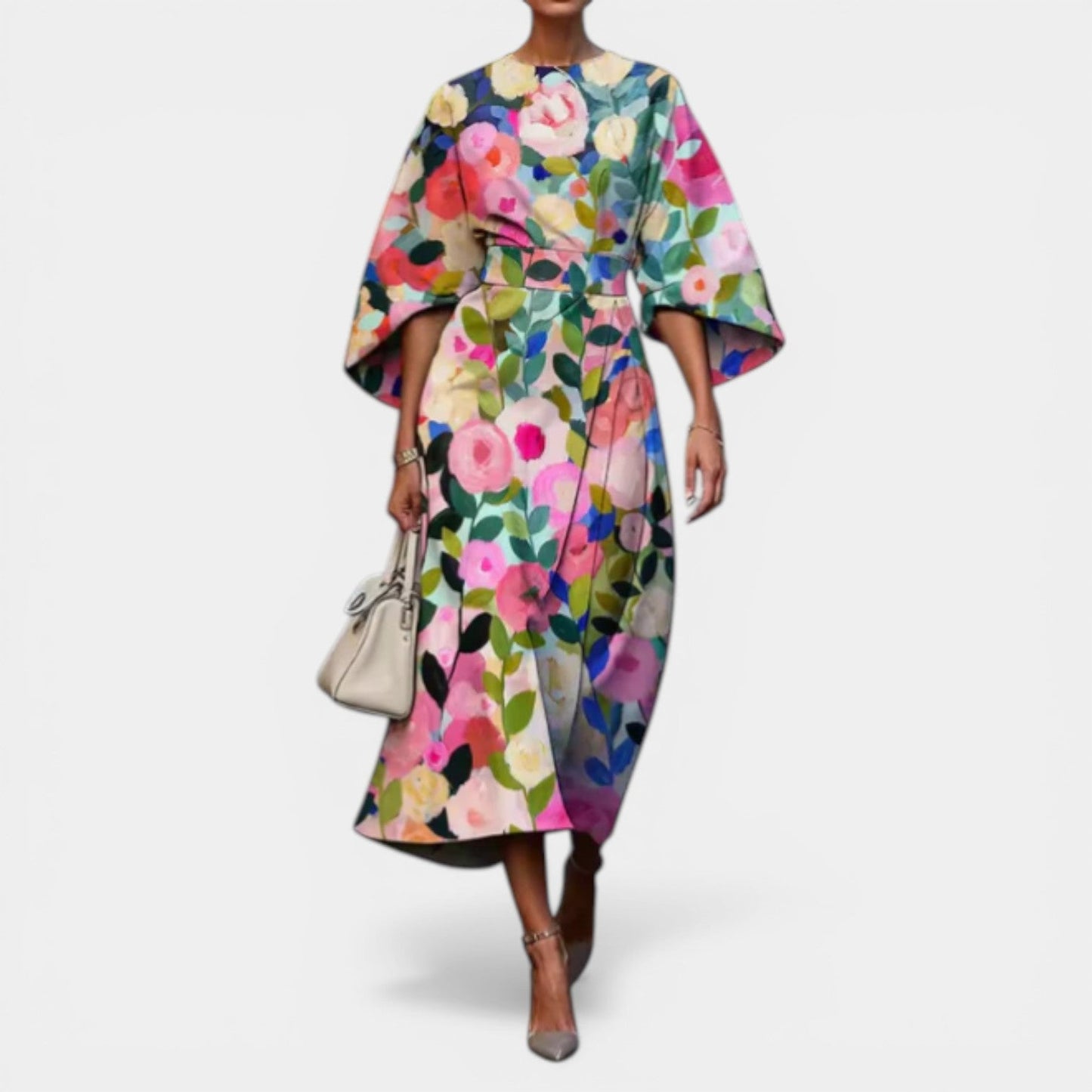 Mariangela | Abito Floreale Elegante di Primavera