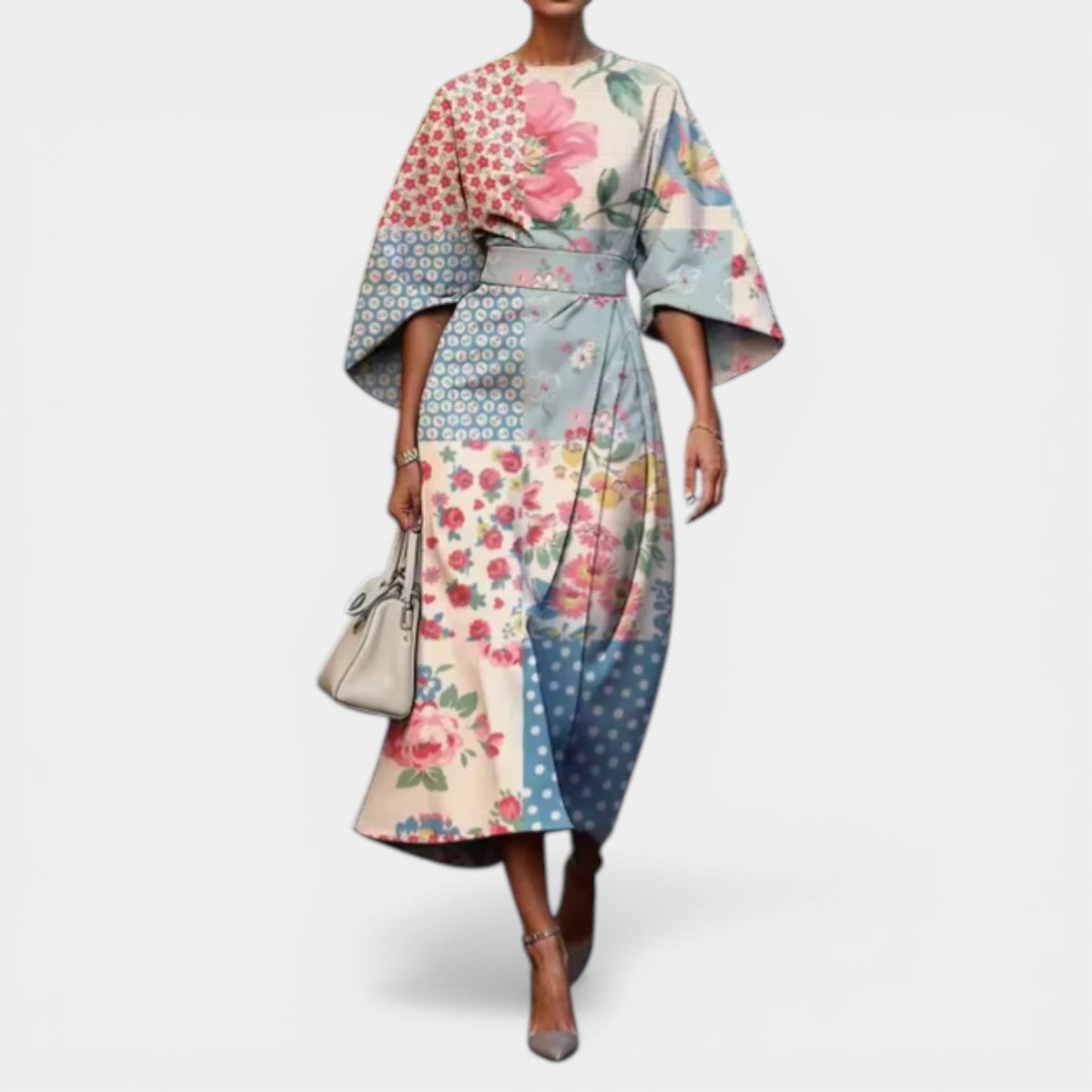 Mariangela | Abito Floreale Elegante di Primavera