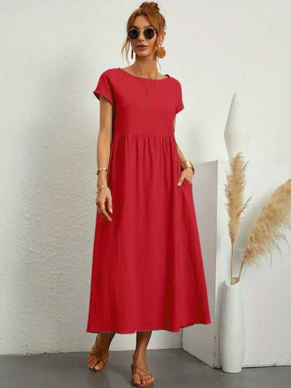 Rosa | Abito Midi Fluido