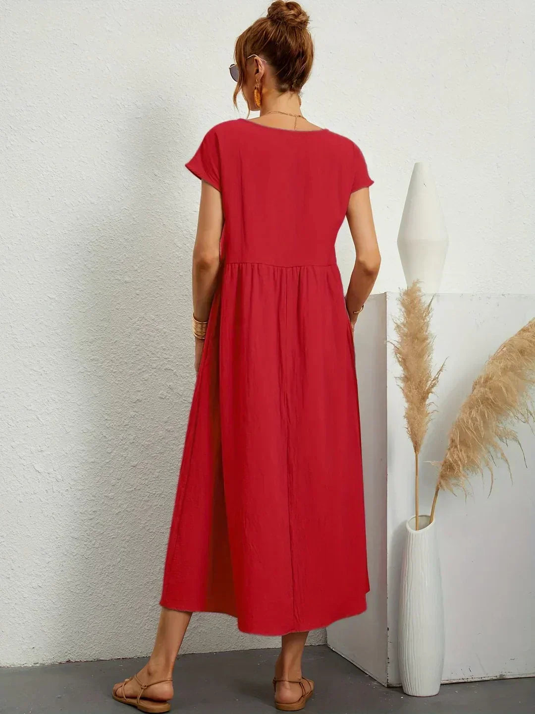 Rosa | Abito Midi Fluido