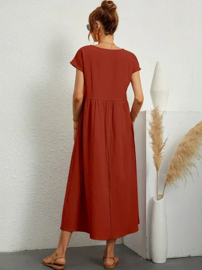 Rosa | Abito Midi Fluido