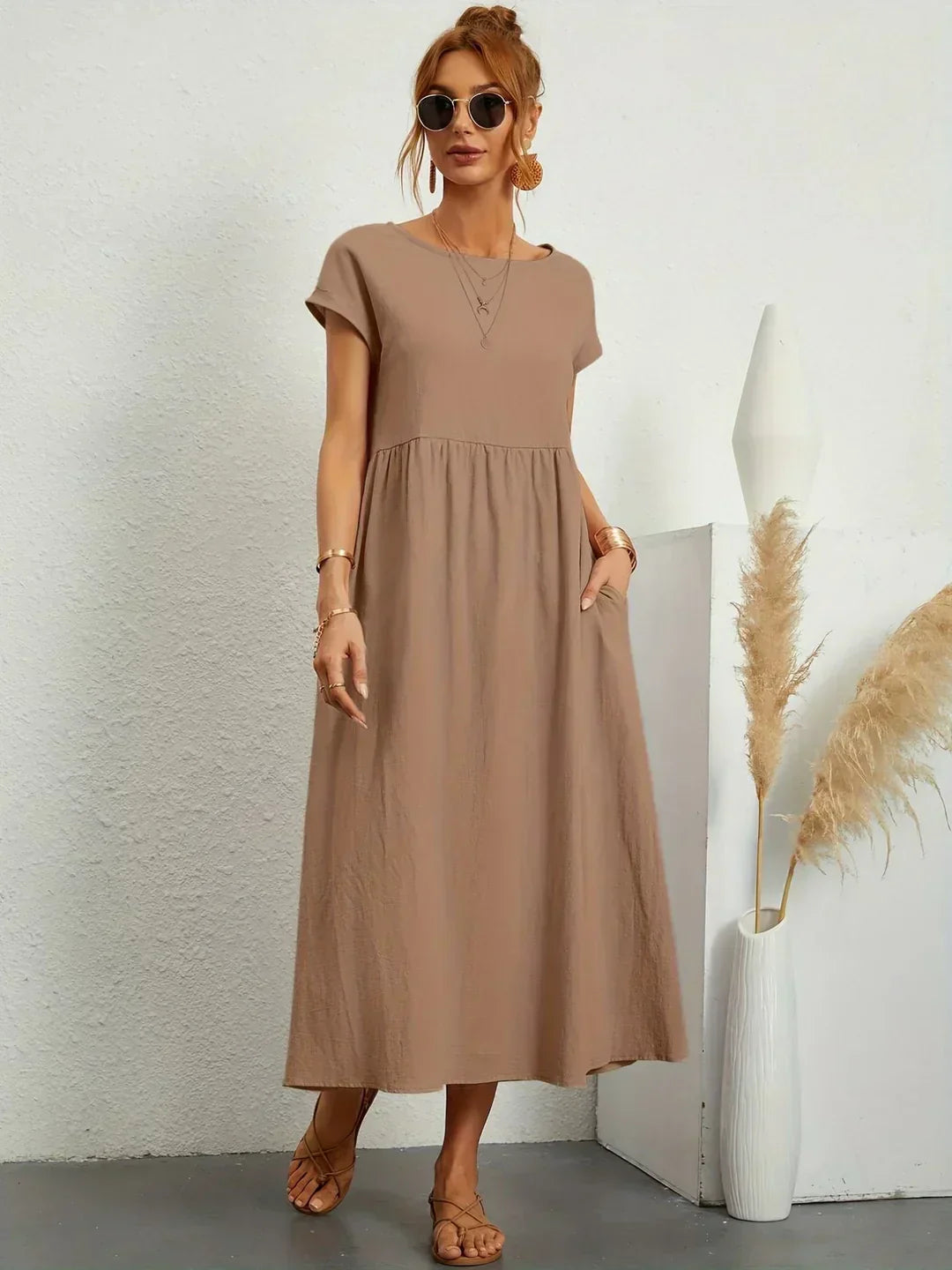 Rosa | Abito Midi Fluido