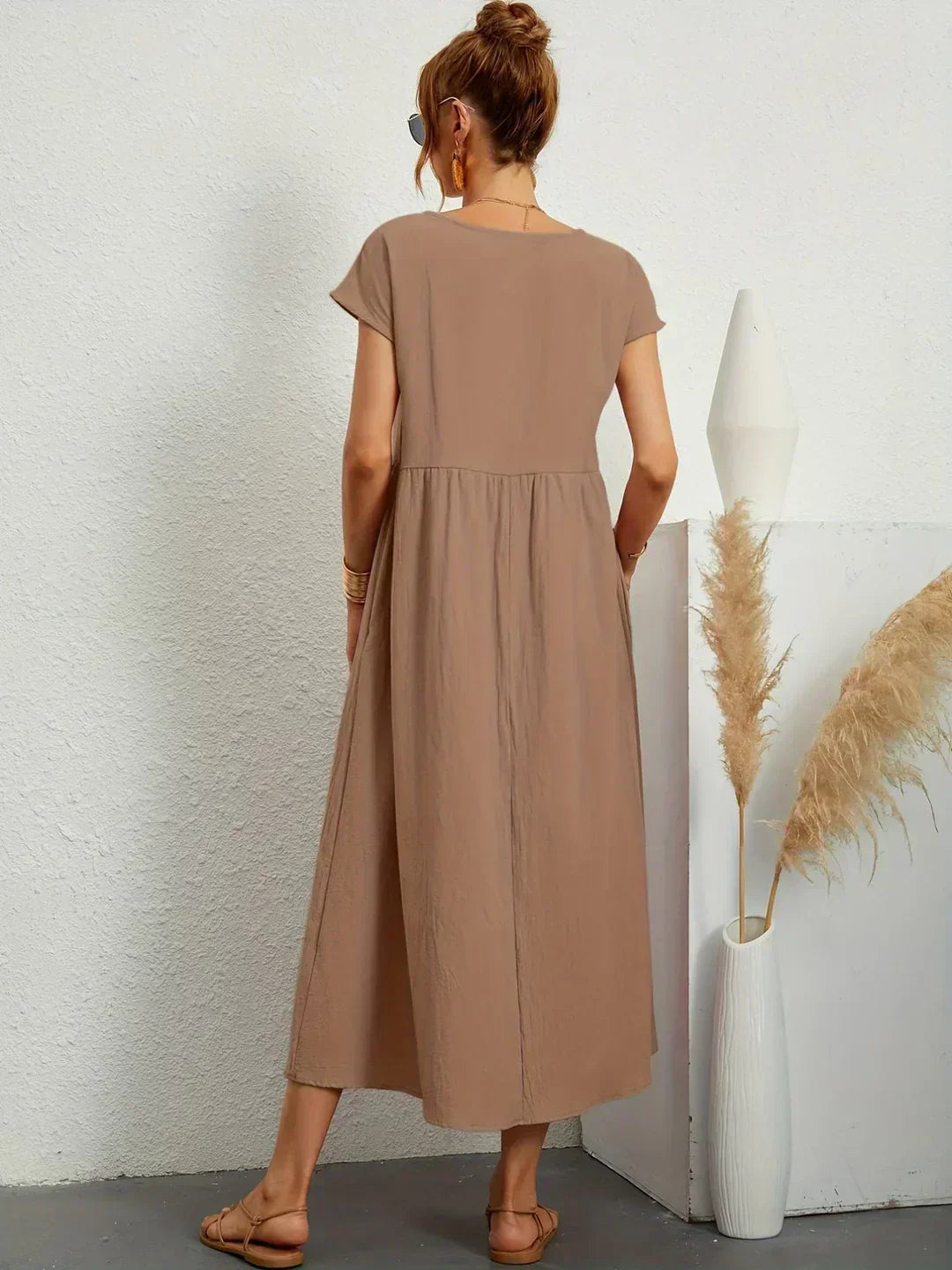 Rosa | Abito Midi Fluido