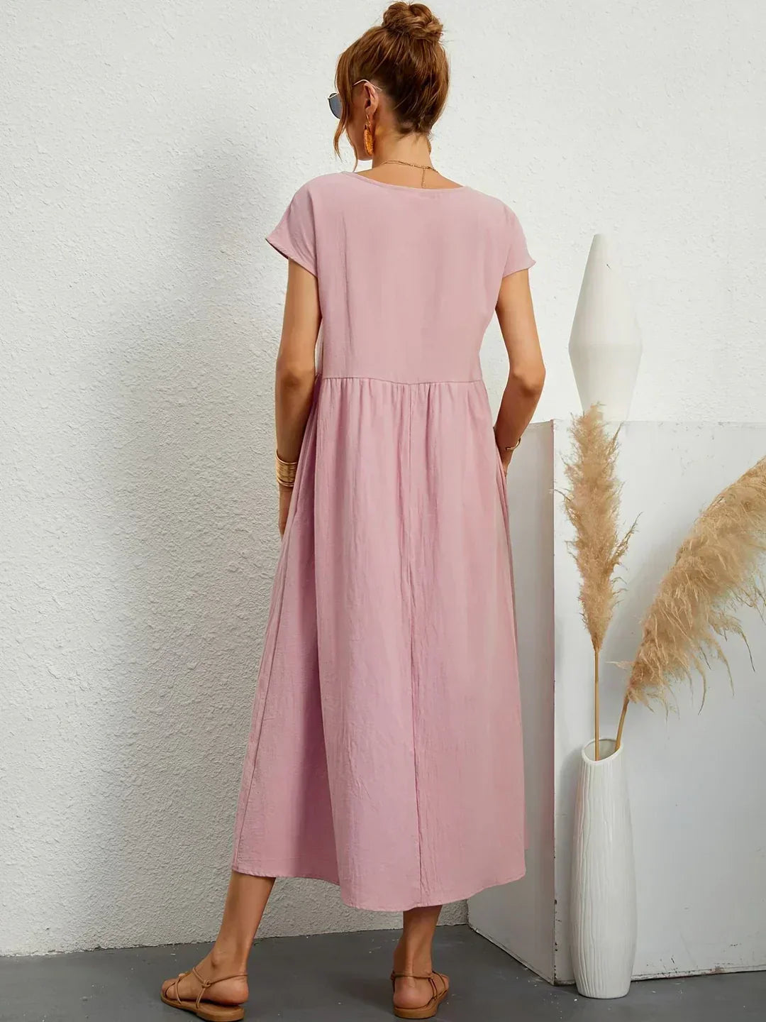 Rosa | Abito Midi Fluido