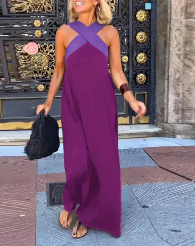 Teresa | Abito Maxi con Incrocio Frontale