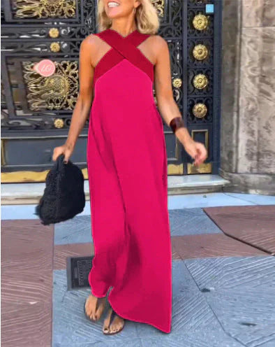 Teresa | Abito Maxi con Incrocio Frontale