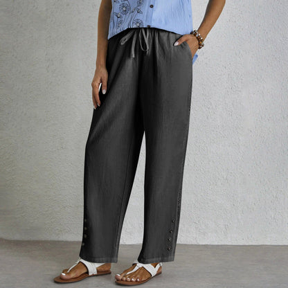 Roberta | Pantaloni Relax con Bottoni