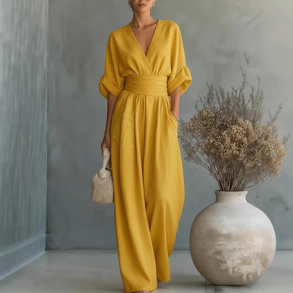 Irene | Abito Elegante con Scollo a V e Schiena Scoperta