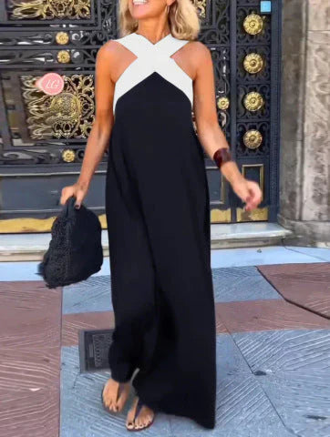 Teresa | Abito Maxi con Incrocio Frontale