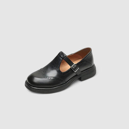Graziella | Scarpe Mary Jane Classiche con Effetto Rilievo