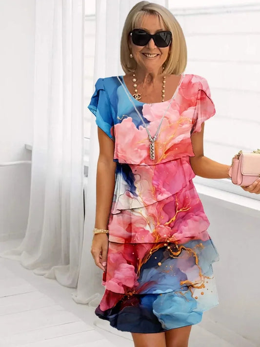Caterina | Abito Elegante e Confortevole con Volant