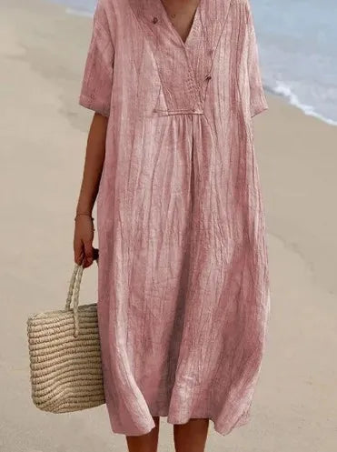 Caterina | Abito Maxi Morbido con Texture