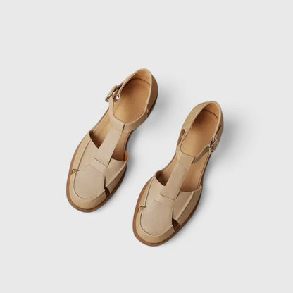 Raffaella | Scarpe Mary Jane con Intagli Laterali