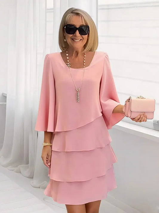 Angela | Abito Elegante e Confortevole con Volant