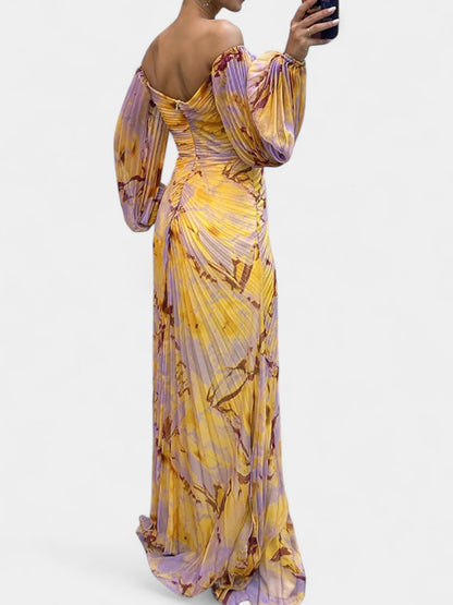 Lucia | Abito Maxi Elegante con Scollo a V