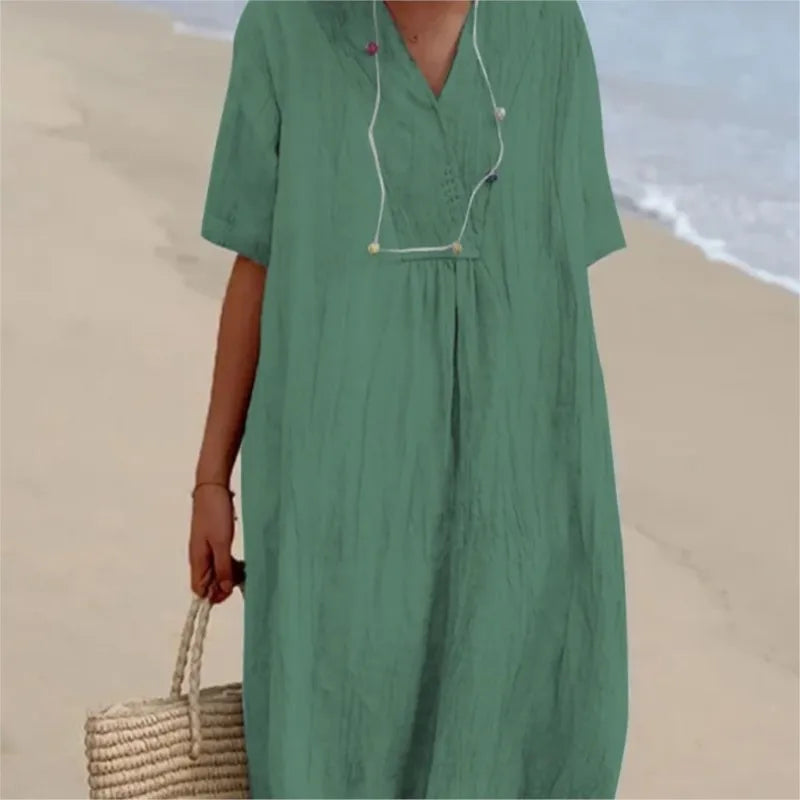 Caterina | Abito Maxi Morbido con Texture