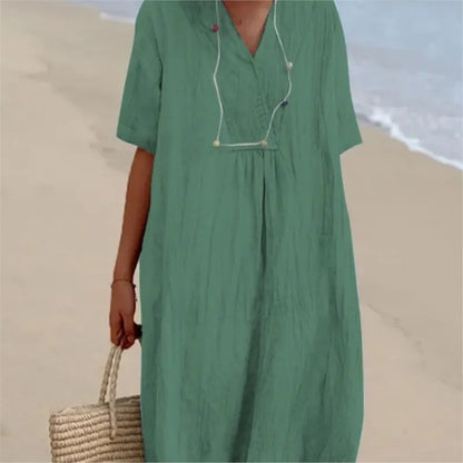Caterina | Abito Maxi Morbido con Texture