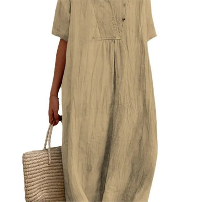 Caterina | Abito Maxi Morbido con Texture