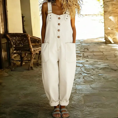 Ilaria | Salopette Vintage Morbida con Bretelle Regolabili