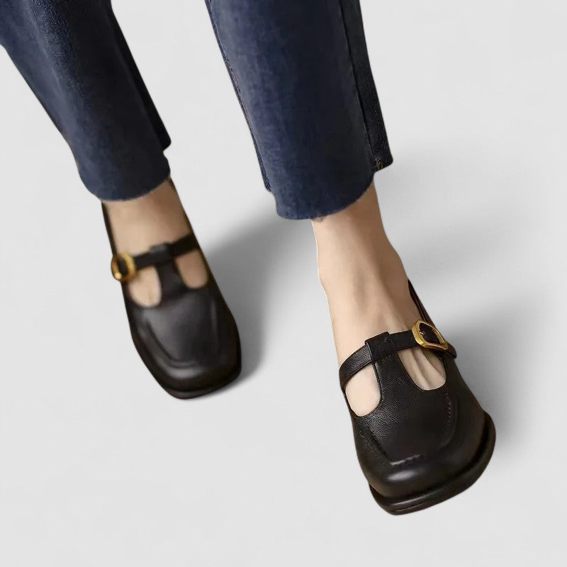 Caterina | Scarpe Mary Jane con Tacco Basso