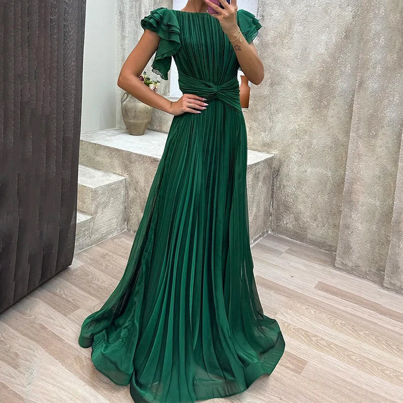 Anna | Abito Elegante da Sera Plissettato