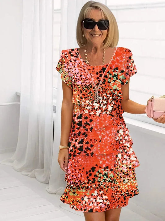 Vincenza | Abito Elegante e Confortevole con Volant