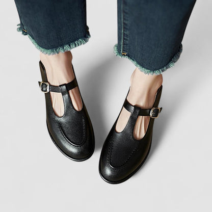Ilaria | Scarpe Mary Jane con Punta Arrotondata